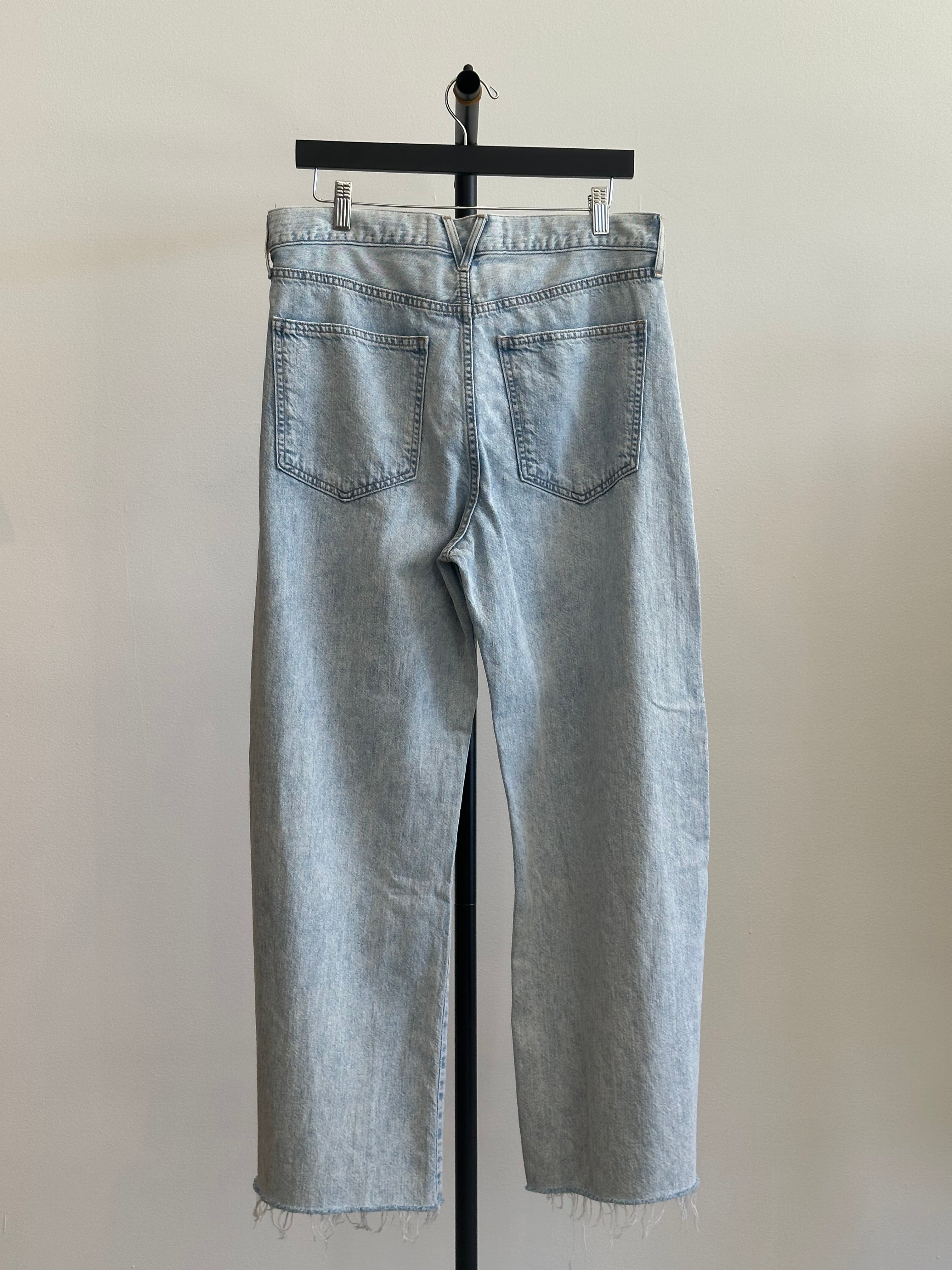 Veronica Beard Light Wash Wide Leg Jeans